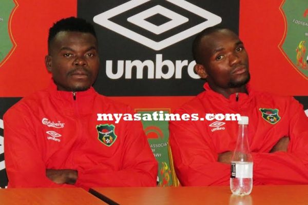 Francis Mlimbika and John Lanjesi listening attentively...Photo Jeromy Kadewere