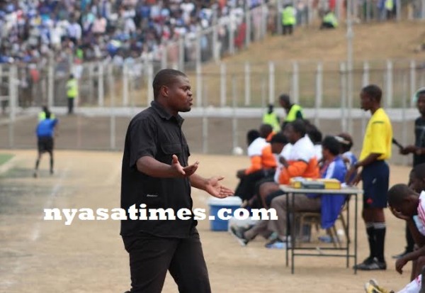 Frustrated Red Lions coaching official Prichard Mwansa -Photo Jeromy Kadewere