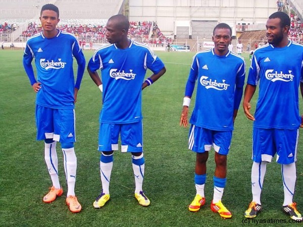 Gerald Phiri, Bongani Kaipa, Mapopa Msukwa and Manyozo Jnr ready for the game....Photo Jeromy Kadewere