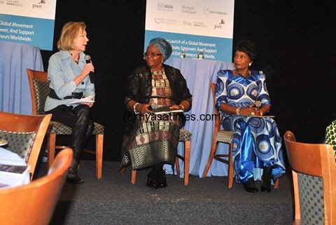 Malawi First Lady Getrude Mutharika (right): Beam to support women empowerment Malawi First Lady Getrude Mutharika: Beam to support women empowerment