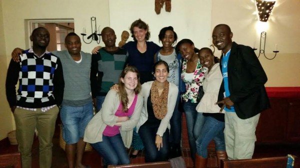 Global Health Corps Alumni fellows with Kumwembe and Program Manager