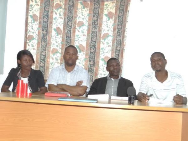 Gondwe (Second from Right) during the media briefing - Photo by Chancy Gondwe