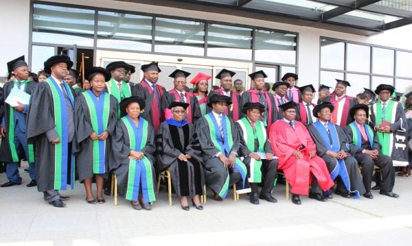 President Mutharika in a group photograph with Lectures (C)Stanley Makuti.
