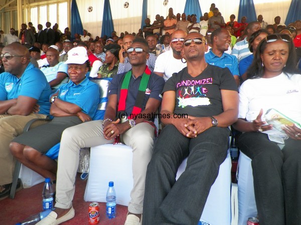 Gyan (in scalf) enjoying the proceedings, Pix Alex Mwazalumo, Nyasa Times