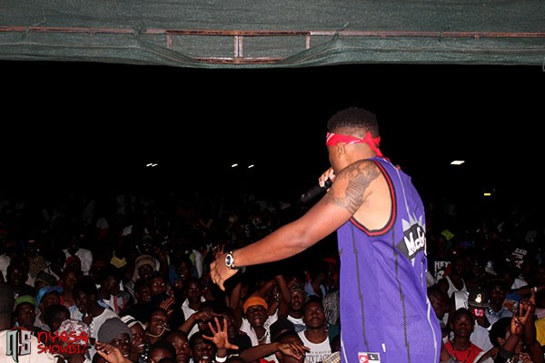 Hip-Hop artist Fredokiss connecting with fans at the UMP Festival 2015.