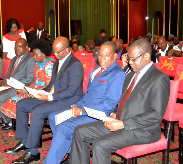  Ministers: Samuel Tembenu, Joseph Mwanamveka, Atupele Muluzi, and Grace Obama Chiumia geared to sign for the Perfomance Contracts at Kamuzu Palace in Lilongwe-(c) Abel Ikiloni, Mana