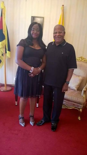 Mwase had a photo opportunity with former president Muluzi after a courtesy call
