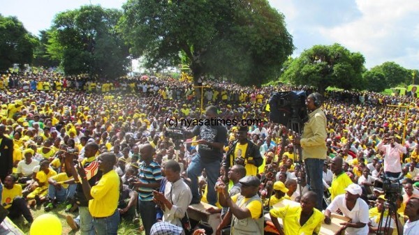 Huge crowds at the UDF Manifesto unveiling ceremony.....Photo Jeromy Kadewere