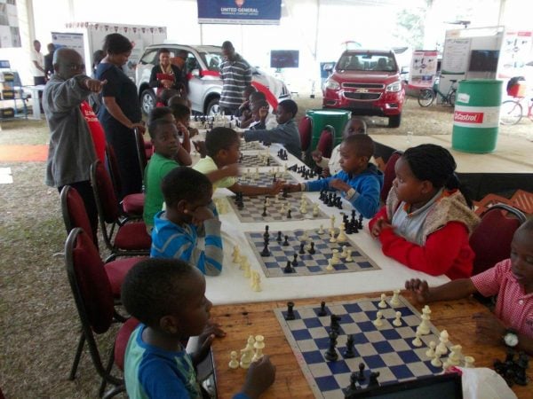 Kids playing  Chess at Jungle Pepper