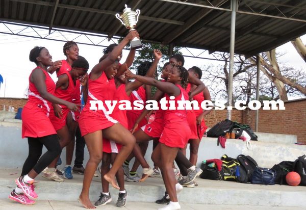Alliance Capital Stars hoist the Presidential Cup for southern region.- Photo by Jeromy Kadewere