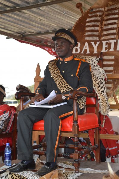 Inkosi ya Makhosi Gomani V on his royal seat-Pic Lisa Vintula
