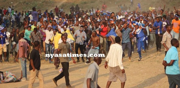 It was all celebrations for Nyerere outside the stadium...Photo Jeromy Kadewere.