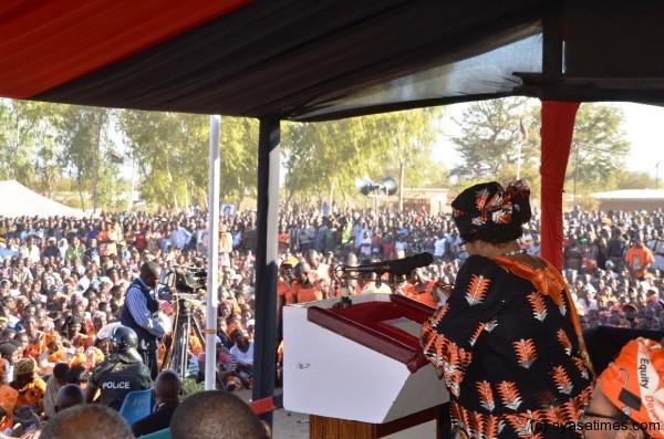 JB addressing the masses at Salima
