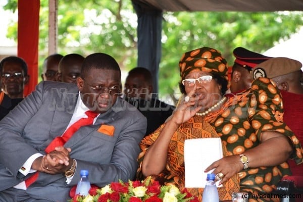 President Joyce Banda and Vice President Khumbo Kachali:12 months afterwards