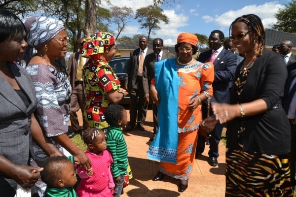 President Banda at Zimbabwe Orphanage