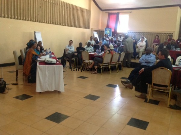 Dr Joyce Banda addressing the meeting