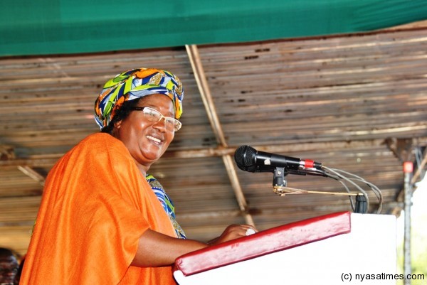 JB is amused by the overwhelming applause from mammoth crowd in Mulanje