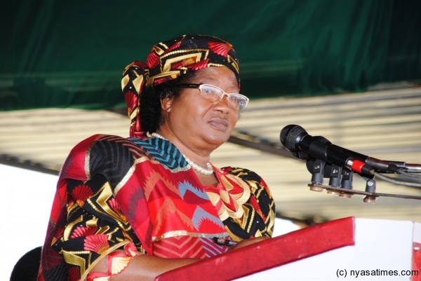 Former president Joyce Banda 