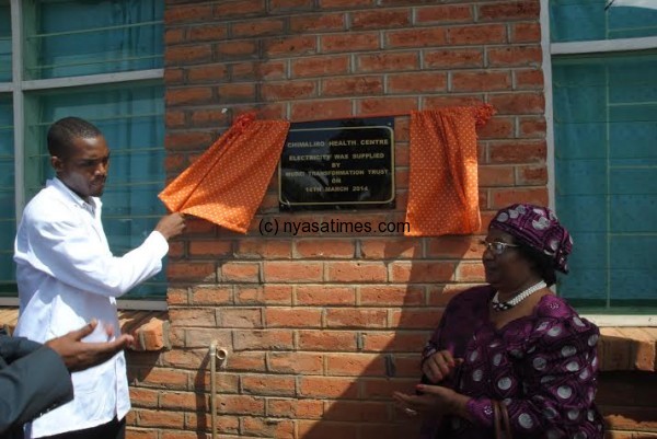 JB opening Chimaliro health centre