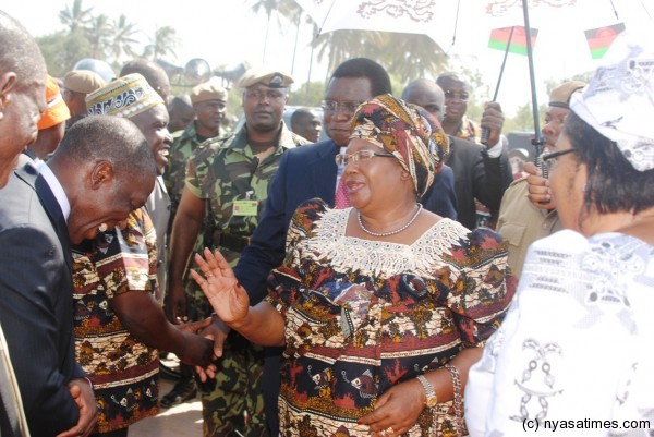 JB shares light moments with parliamentarian Yusuf Matumula on her arrival