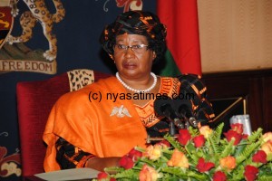 Malawi President Joyce Banda