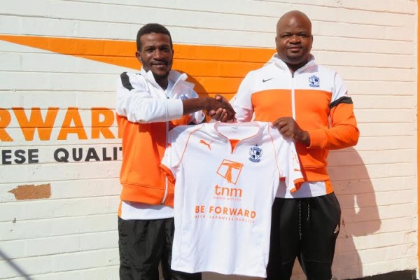 Jaffali Chande being welcomed by team manager Steve Madeira.