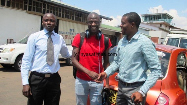 James Sangala welcomed Kanyenda....Photo Jeromy kadewere