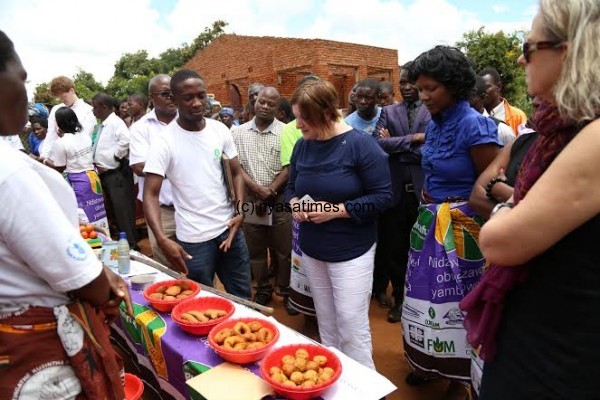 Joanna appreciating  the products from Soy