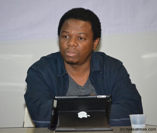 Journalist Mabvuto Banda, one of the panelists. pic by Felix Washon, MANA