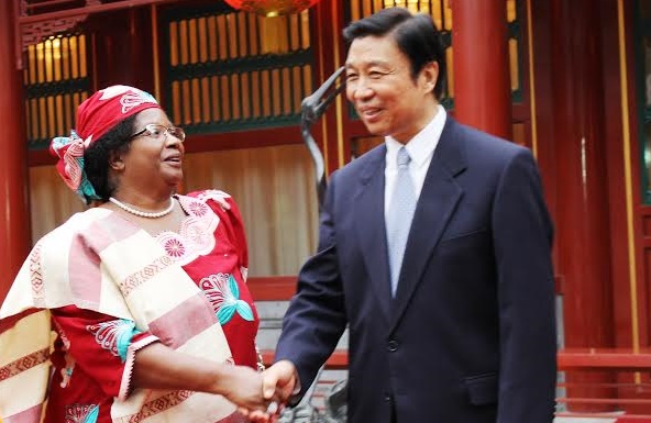 Joyce Banda with China veep