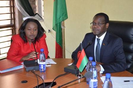 Justice Minister Samuel Tembenu and Solister General Janet Chikaya Banda: No funds for Legal Aid Bureau