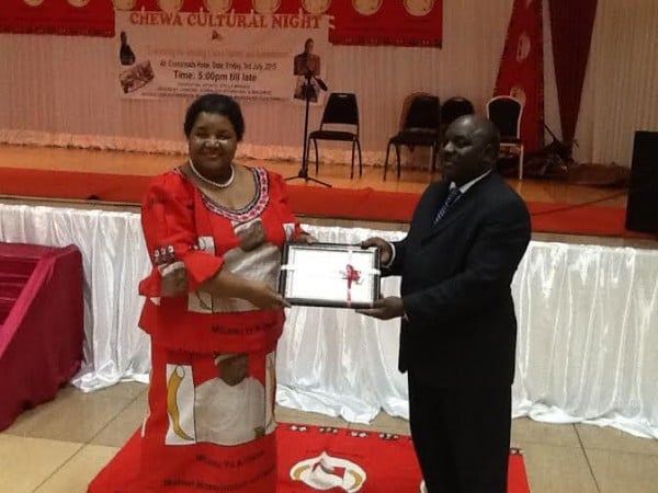 Kalilani receives her award