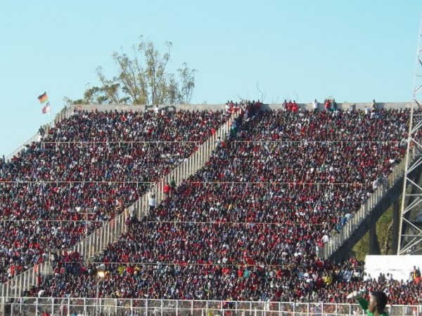 Kamuzu Stadium had partisan suppoirt but failed to spur Flames into victory.-Photo by Jeromy Kadewere