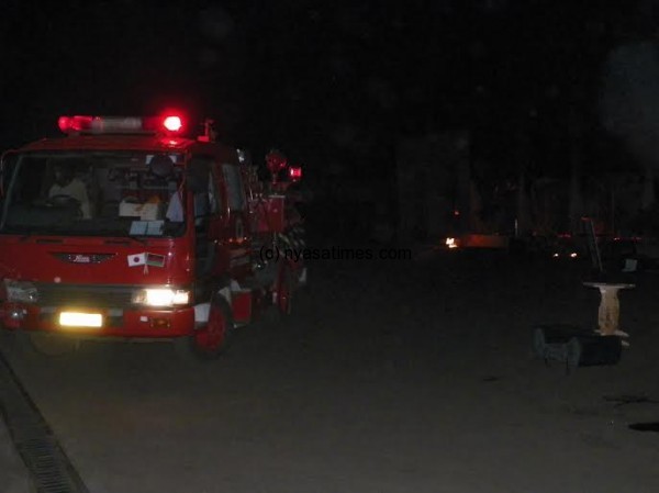 Lilongwe City Fire Engine could not contain the fire