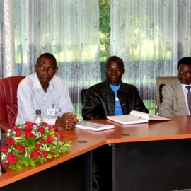 Labour and Man Power Development Minister, Hon. Henry Mussa asures to push the case of Malawi Ex-TEBA Mine Workers accordingly at the press briefing in Ll.(c) Abel Ikiloni, Mana