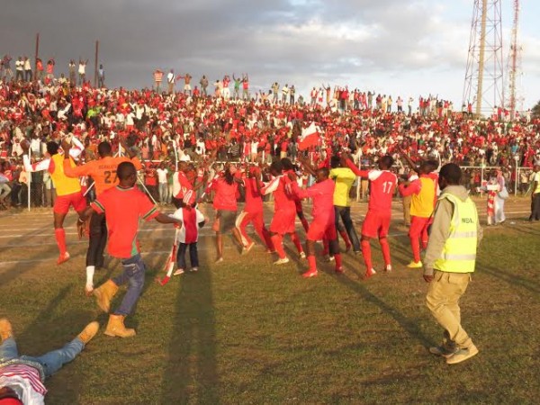 This is how BB celebrated after the whistle, Pic Alex Mwazalumo