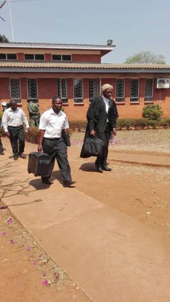 Lawyer Lusungu Gondwe leaving court