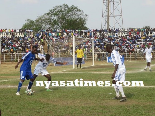 Linje takes on an Eagles defender, Pic Alex Mwazalumo.