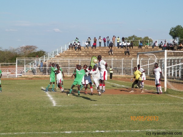 Lions goal under fire, Pic Leonard Sharra