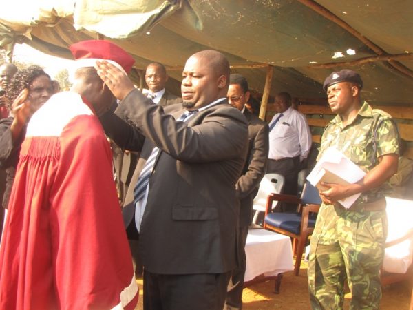 Local government Minister Installing Sub TA Mwakabanga of Chief Mwaulambia