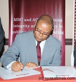 MBC boss Dr Benson Tembo: Encouraging professionalism