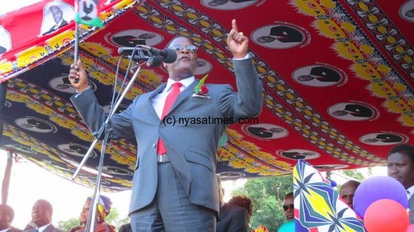 MCP President making his speech....Photo Jeromy Kadewere