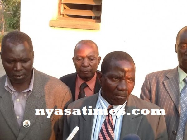 MCP Senior District Chairperson for Mchinji North Foloma Mwale, listening attentively from reporter's questions.