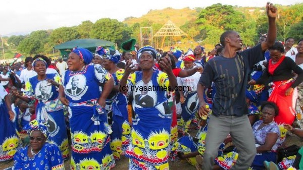 MCP Women dancing for Chakwera.....Photo Jeromy Kadewere.