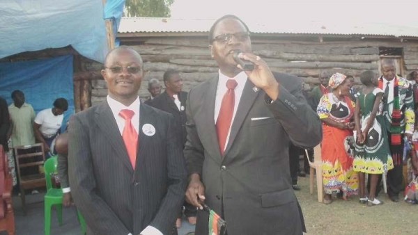 MCP president Chakwera with Councillor -elect Mlogera(L)