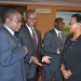MEC Chairman, Justice Maxon Mbendera (L) and far (R) Commissioner Nancy Tembo:  Reappoint us or hire new team