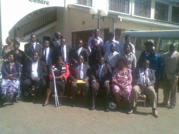 MEC officials  with Fedoma members