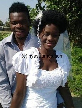 Newly married couple: Francis and Tendai