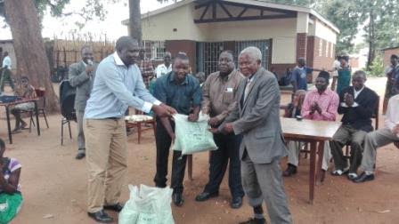 MP Chambo give contituents maize seed