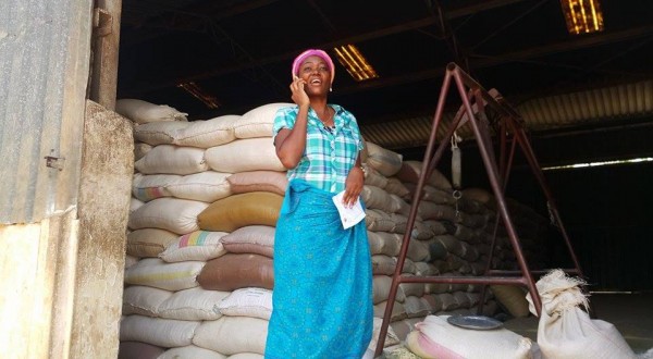 MP Lunguzi at Admarc market in her constituency 